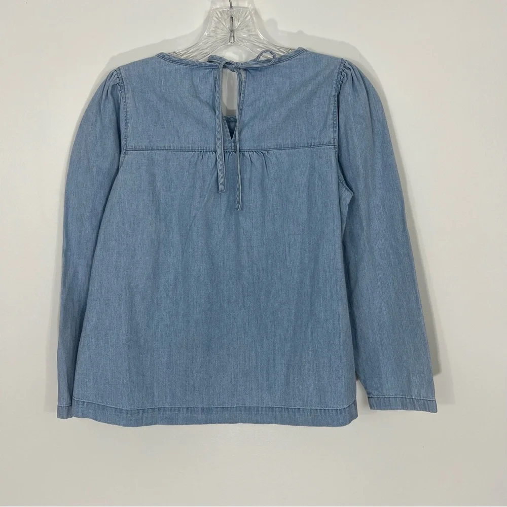 Madewell Denim Puff Sleeve Swing Shirt NEW Size XS